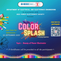 COLOR SPLASH 2023 Drawing Competition Poster